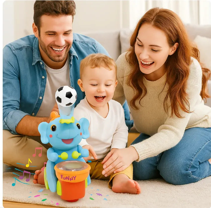 Izy, el elefantito musical que ayuda a la motricidad de tu bebé